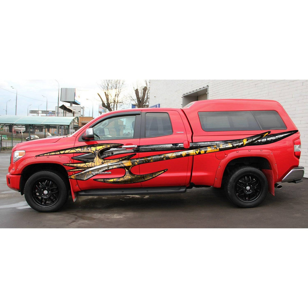 3D Tribal Truck Wrap, Tribal Truck Graphics, Tribal Truck Side Full Color Vinyl Sticker, Tribal Truck Vinyl Side Graphics, Tribal Car Sticker