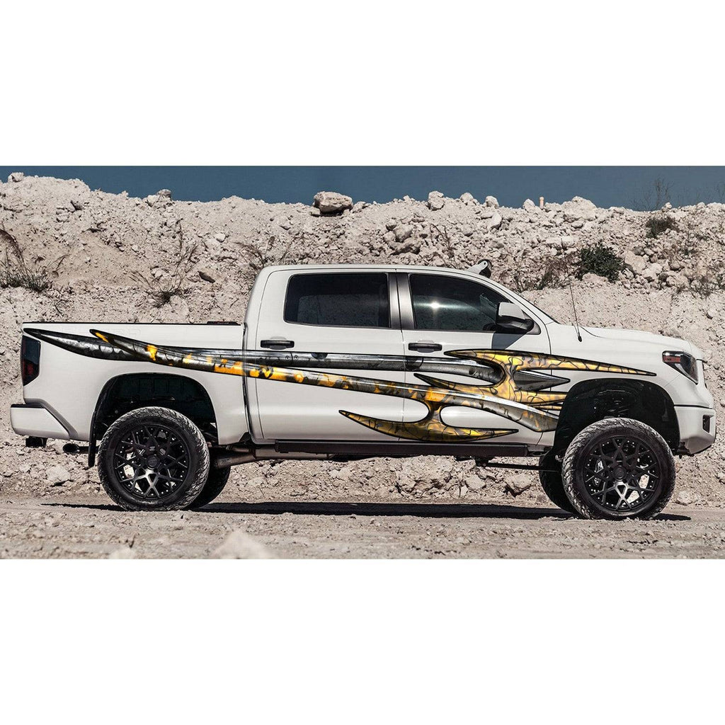 3D Tribal Truck Wrap, Tribal Truck Graphics, Tribal Truck Side Full Color Vinyl Sticker, Tribal Truck Vinyl Side Graphics, Tribal Car Sticker