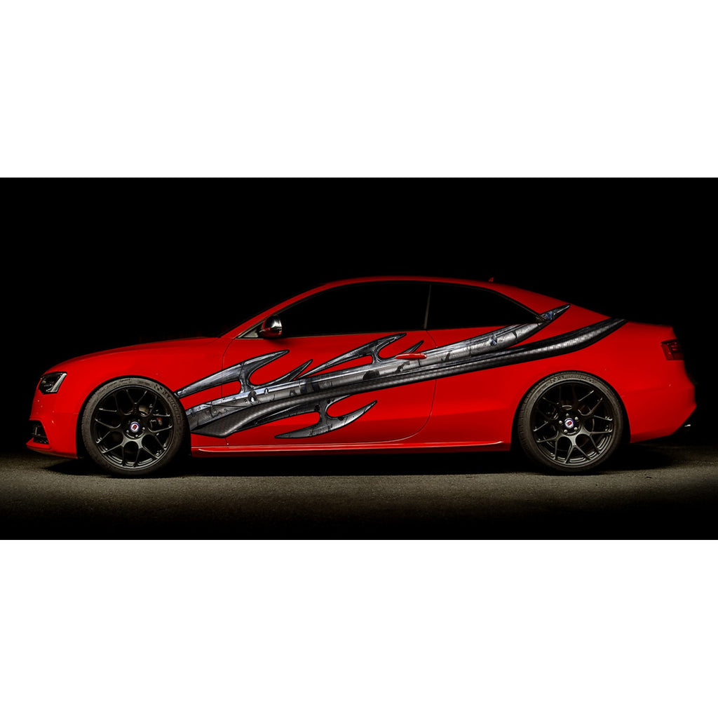 Tribal Car Vinyl Wrap, Tribal Car Decal, Tribal Car Sticker, Tribal Car Graphics, Tribal Racing Stripes Vinyl Decal