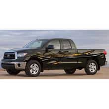 Load image into Gallery viewer, Carbon Fiber Look Racing Stripes Truck Wrap, Racing Stripes Truck Graphics
