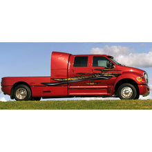 Load image into Gallery viewer, Carbon Fiber Look Racing Stripes Truck Wrap, Racing Stripes Truck Graphics