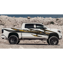 Load image into Gallery viewer, Carbon Fiber Look Racing Stripes Truck Wrap, Racing Stripes Truck Graphics