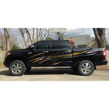 Load image into Gallery viewer, Carbon Fiber Look Racing Stripes Truck Wrap, Racing Stripes Truck Graphics