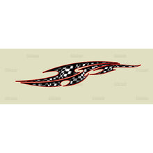 Load image into Gallery viewer, 3D Tribal Checkered Flag Truck Wrap, Tribal Checkered Flag Truck Graphics, Tribal Checkered Flag Truck Side Full Color Vinyl Sticker, Tribal Checkered Flag Truck Vinyl Side Graphics, Tribal Car Sticker