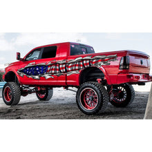 Load image into Gallery viewer, Ripped USA Flag Truck Graphics, USA Flag Truck Side Full Color Vinyl Sticker, USA Flag Truck Vinyl Side Graphics, American Flag Car Sticker