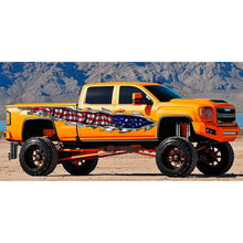 Load image into Gallery viewer, Ripped USA Flag Truck Graphics, USA Flag Truck Side Full Color Vinyl Sticker, USA Flag Truck Vinyl Side Graphics, American Flag Car Sticker