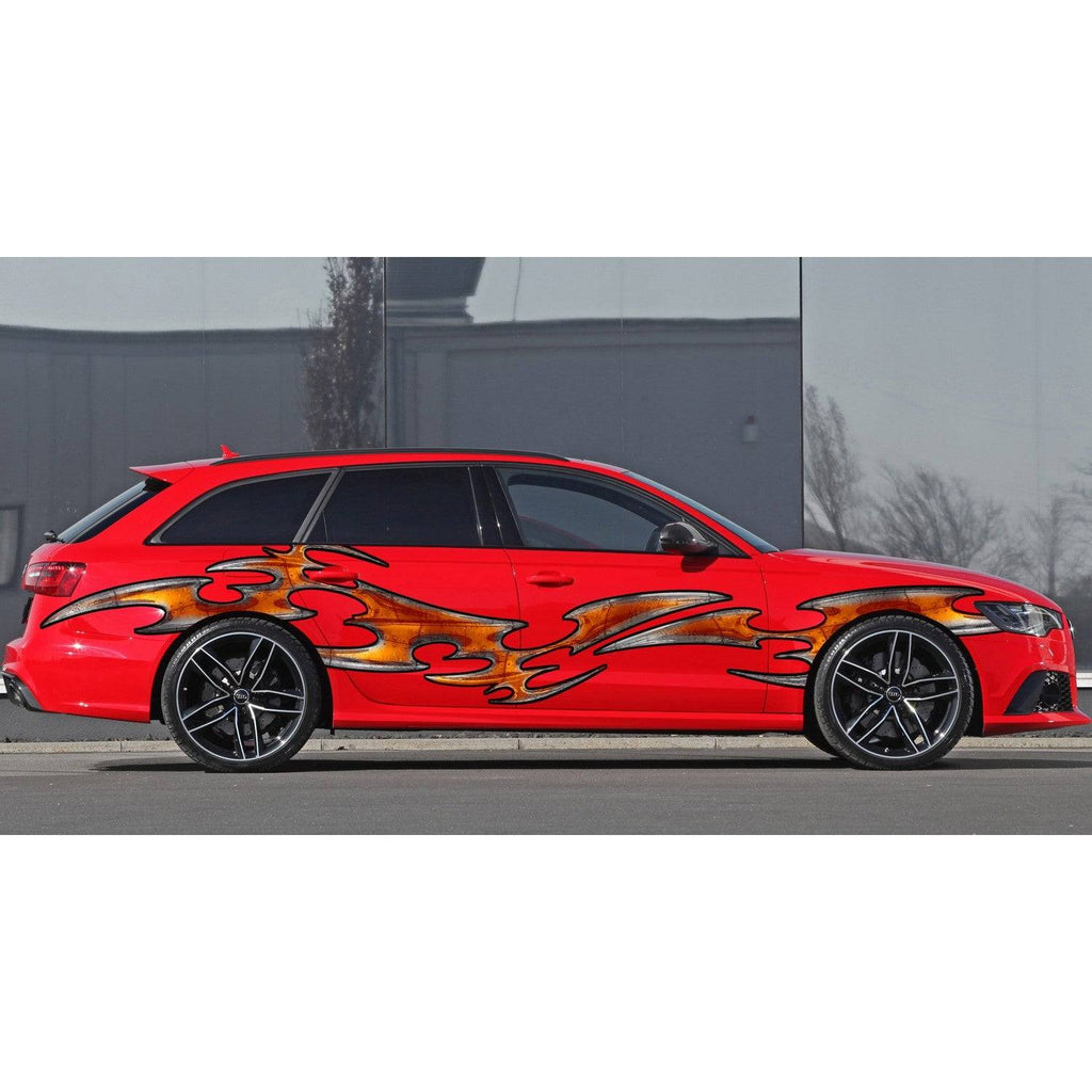 Tribal Car Wrap, Tribal Car Decal, 3D Tribal Car Sticker, 3D Tribal Car Graphics, 3D Tribal Racing Stripes Vinyl Decal