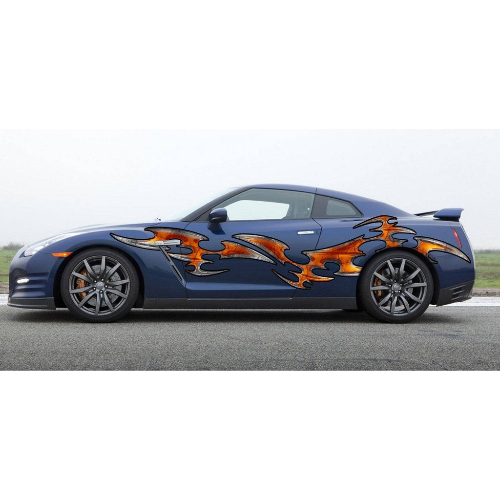 Tribal Car Wrap, Tribal Car Decal, 3D Tribal Car Sticker, 3D Tribal Car Graphics, 3D Tribal Racing Stripes Vinyl Decal