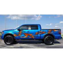 Load image into Gallery viewer, Tribal Truck Wrap, Tribal Truck Graphics, Tribal Truck Side Full Color Vinyl Sticker, Tribal Truck Vinyl Side Graphics, Tribal Car Sticker