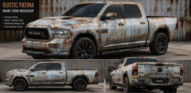 Rustic Patina Ram 1500 Vinyl Wrap