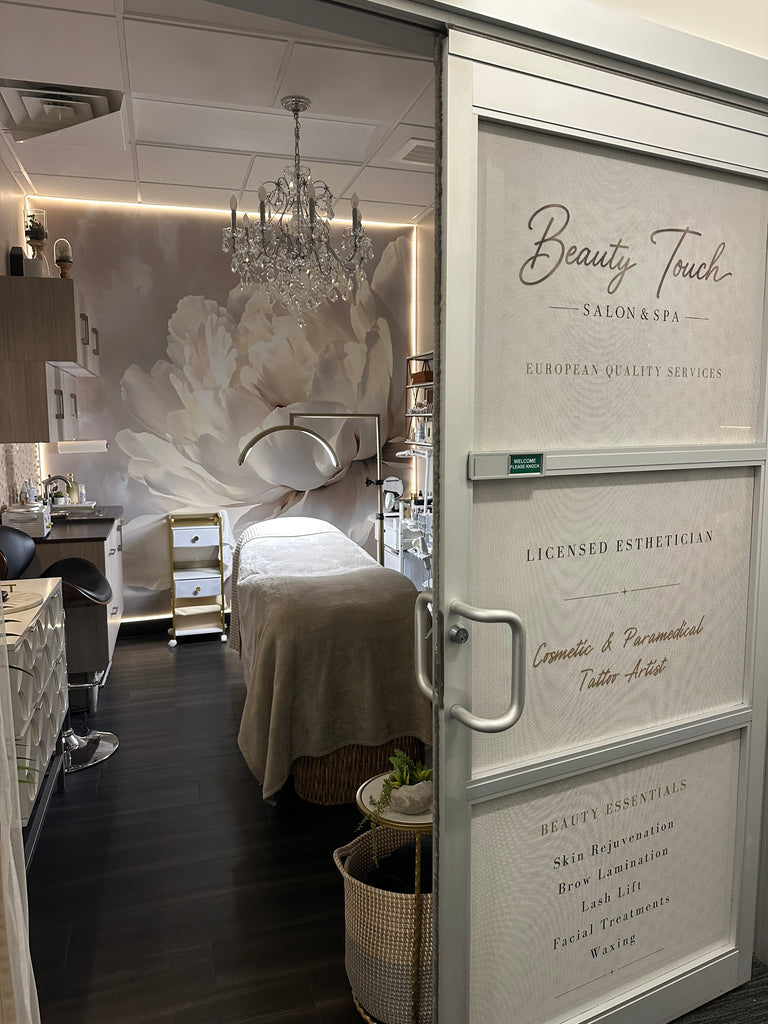 Storefront & Interior Business Branding Package | Perforated Window Film + Custom Wallpaper