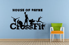 Load image into Gallery viewer, Crossfit Cross Fit Sign Logo Emblem Fitness Gym Lifting Weights Wall Or Car Vinyl Peal And Stick Removable Sticker Decal L1396