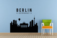 Load image into Gallery viewer, Berlin Germany Capital City View Skyline View Wall Decal Vinyl Sticker Mural Room Decor L1685