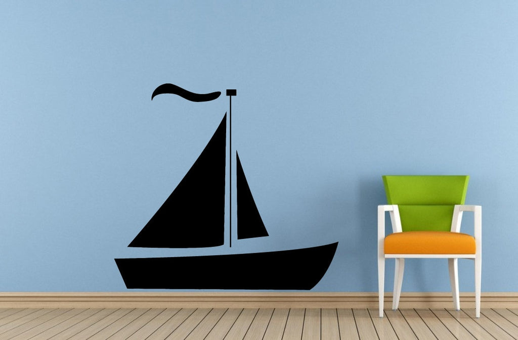 Sail Boat Old Ship Yat Liner Ocean Sea Lake River Transport Wall Decal Vinyl Sticker Mural Room Decor L1692