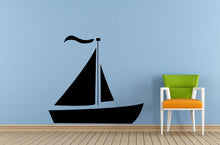 Load image into Gallery viewer, Sail Boat Old Ship Yat Liner Ocean Sea Lake River Transport Wall Decal Vinyl Sticker Mural Room Decor L1692