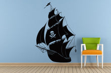 Load image into Gallery viewer, Sail Boat Old Ship Yat Liner Ocean Sea Lake River Transport Wall Decal Vinyl Sticker Mural Room Decor L1693