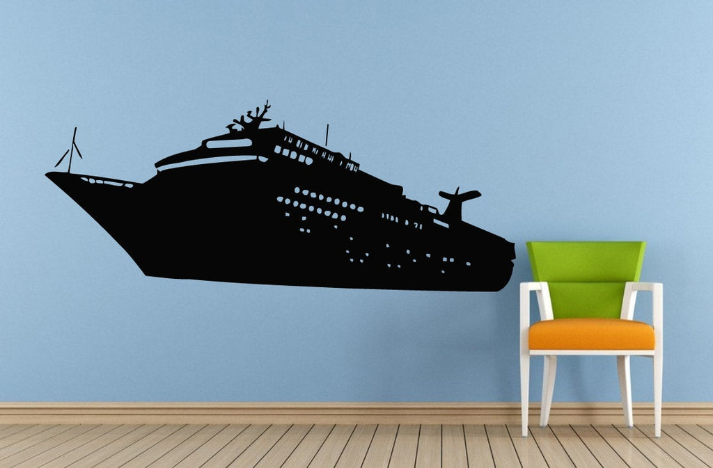 Sail Boat Old Ship Yat Liner Ocean Sea Lake River Transport Wall Decal Vinyl Sticker Mural Room Decor L1698