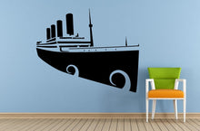 Load image into Gallery viewer, Titanic Big Boat Old Ship Yat Liner Ocean Sea Lake River Transport Nautical Wall Decal Vinyl Sticker Mural Room Decor L1706