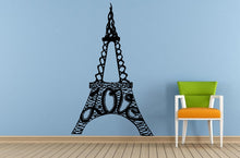Load image into Gallery viewer, Love Paris France Eiffel Tower Wall Decal Vinyl Sticker Mural Room Decor L1709