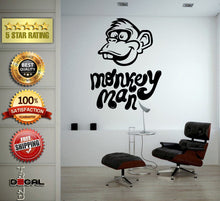 Load image into Gallery viewer, Funny Cartoon Monkey Man Head Words Wall Decal Vinyl Sticker Mural Room Decor L1761