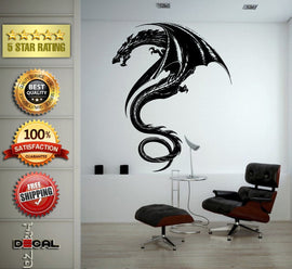 Dragon Flying Reptile Wall Decal Vinyl Sticker Mural Room Decor L1775