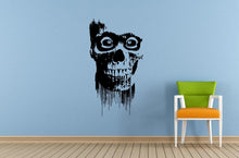 Load image into Gallery viewer, Big Skull Head Dripping Down The Window Wall Decal Vinyl Sticker Mural Room Decor L1732