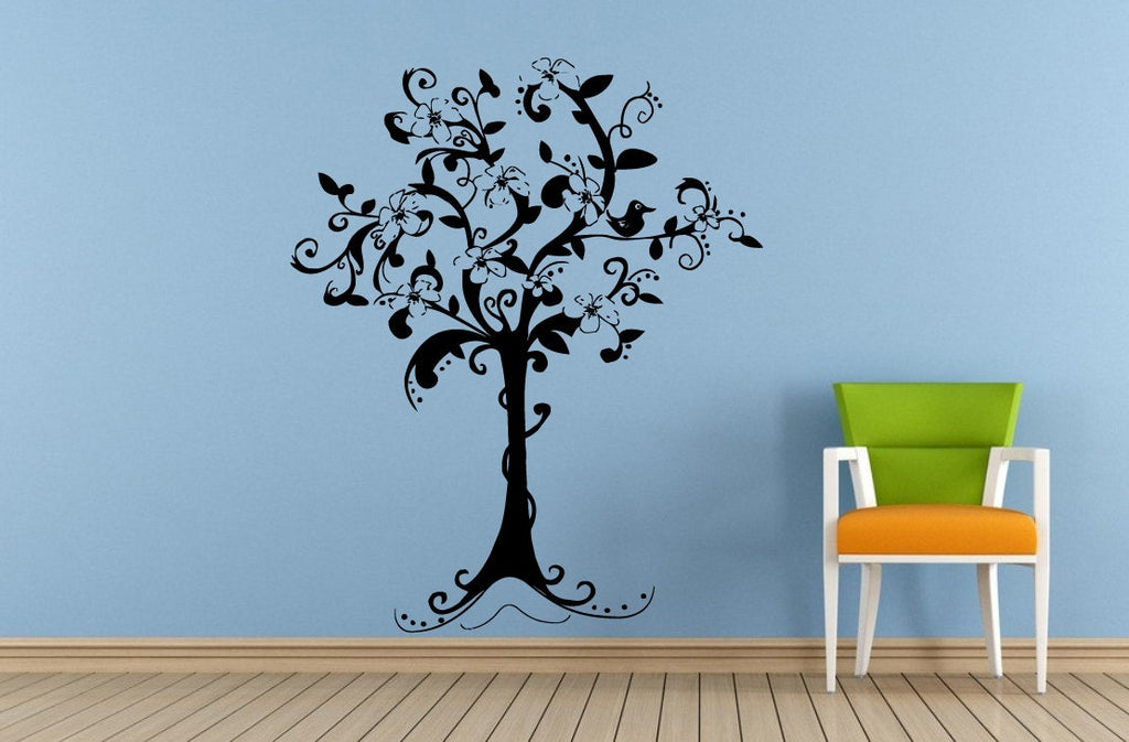 Big Abstract Tree Growing Nature Window Wall Decal Vinyl Sticker Mural Room Decor L1743