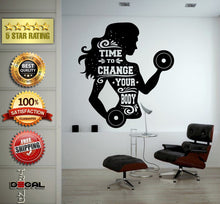 Load image into Gallery viewer, No Pain No Gain Lifting Weights Training Gym Athletics Body Building Physical Education Gymnasium Wall Vinyl Sticker Mural Room Decor L1801