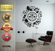 Load image into Gallery viewer, Good Health Healthy Life Style Food Exercise Fitness Wall Vinyl Sticker Mural Room Decor L1810