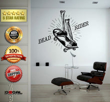 Load image into Gallery viewer, Dead Skateboard Rider Extreme Sport Wall Decal Vinyl Sticker Mural Room Decor L1769