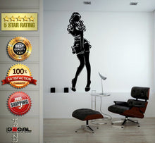 Load image into Gallery viewer, Girl Woman Beautiful Dress Model Wall Decal Vinyl Sticker Mural Room Decor L1770
