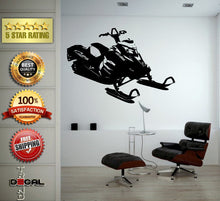 Load image into Gallery viewer, Ski Snowmobile Wall Vinyl Sticker Mural Room Decor L1780