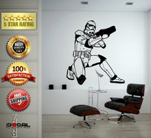 Load image into Gallery viewer, Star Space Warrior Galaxy Fighter Gun Weapon Wall Vinyl Sticker Mural Room Decor L1785