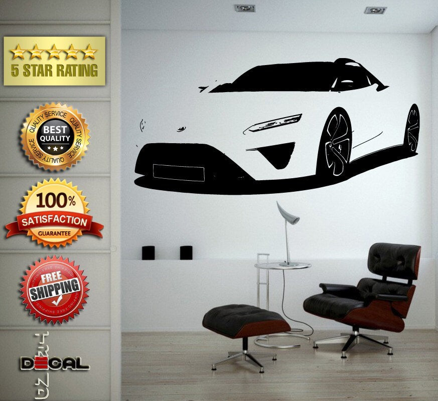 Sports Exotic Racing New Old School Muscle Car Vehicle Wall Vinyl Sticker Mural Room Decor L1825
