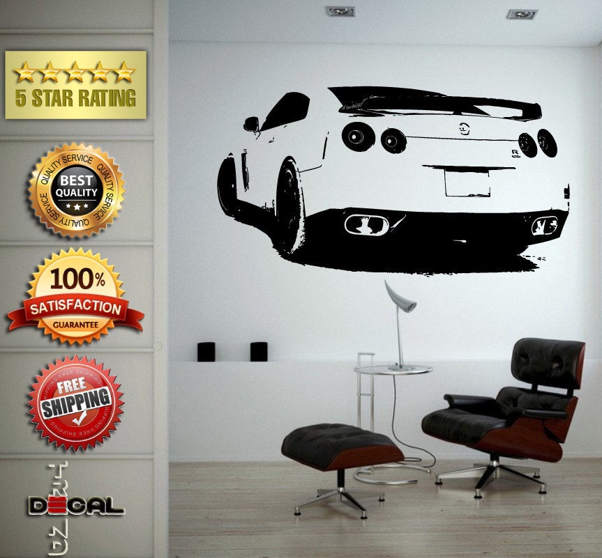 Sports Exotic Racing New Old School Muscle Car Vehicle Wall Vinyl Sticker Mural Room Decor L1827
