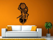 Load image into Gallery viewer, Grim Reaper Angel Of Death Holding Street Clock Watch Wall or Window Sticker Decal Vinyl Fathead Mural Decor L1954