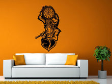 Load image into Gallery viewer, Grim Reaper Angel Of Death Holding Street Clock Watch Wall or Window Sticker Decal Vinyl Fathead Mural Decor L1954