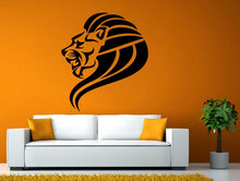 Load image into Gallery viewer, Lion Mane Head Jungle Africa Predator Cat Animal Wall or Window Sticker Decal Vinyl Fathead Mural Decor L1950