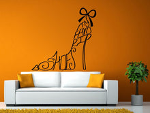 Load image into Gallery viewer, Shoe Wall Decal | Woman's Fashion Decal | Shoe Decal | Shoe Vinyl | Shoe Vinyl Decal| Woman's Vinyl Decal | Woman's Wall Decal | Home Decor
