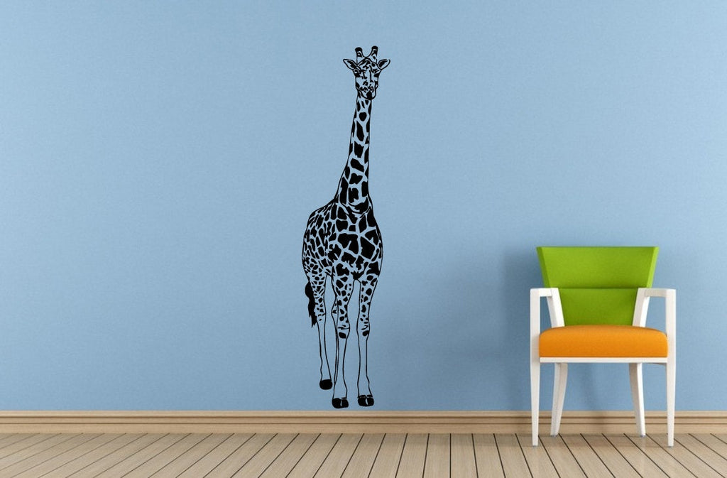 Long Neck Animal Giraffe Safari Savannah Africa Jungle Wall Decal Vinyl Sticker Mural Room Decor L1837