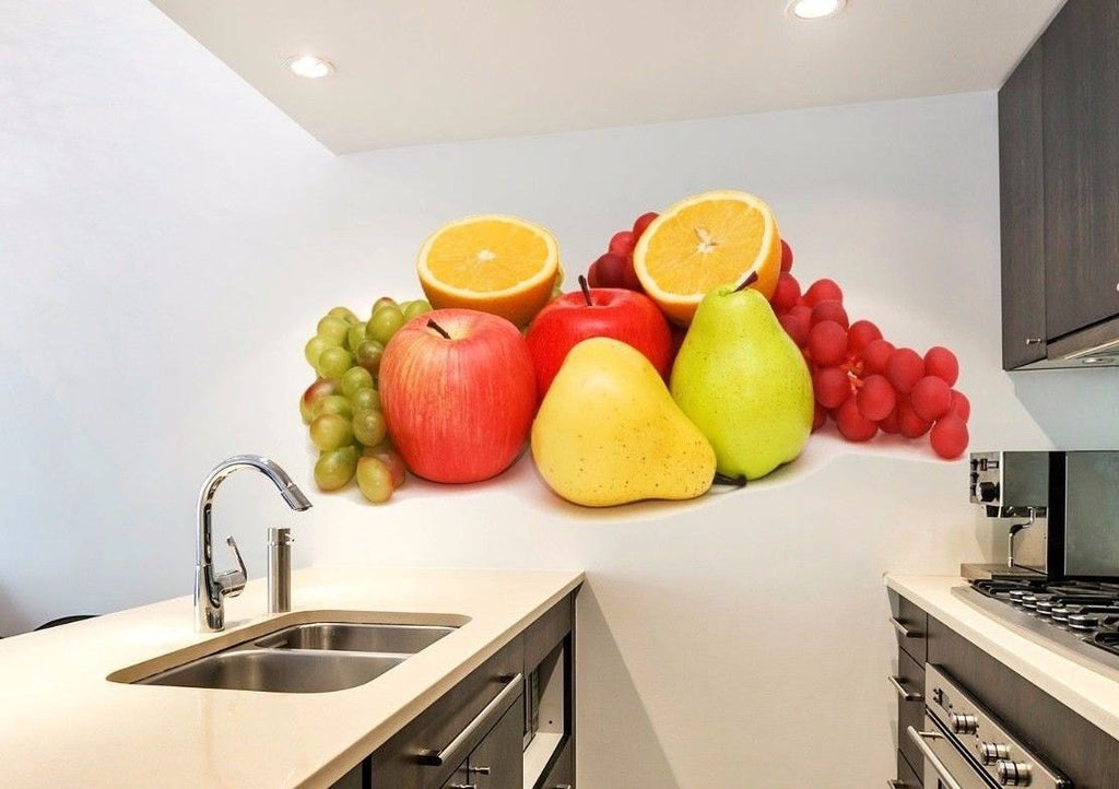 Fruit Kitchen Full Color Decal, Fruit Full color sticker, Fruit wall art cn 010