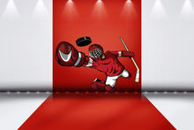 Load image into Gallery viewer, Hockey Goalie Full Color Decal, Hockey Full color sticker, wall art cn 37