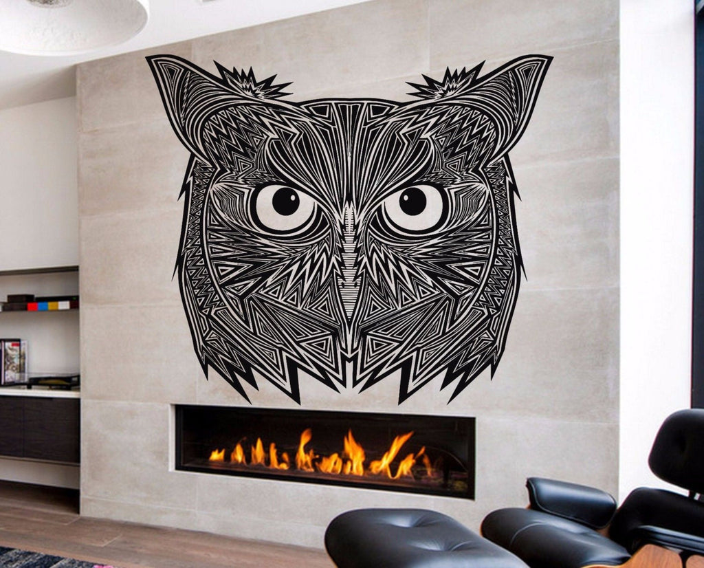 Owl Head decal, Owl Head sticker, Owl Head decal, Owl Head sticker no 011