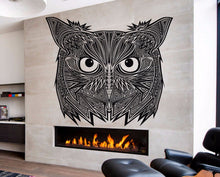 Load image into Gallery viewer, Owl Head decal, Owl Head sticker, Owl Head decal, Owl Head sticker no 011