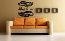 Load image into Gallery viewer, American Muscle Old Antique Racing Sport Cars Wall Window Sticker Decal Vinyl Silhouette Decor L1890
