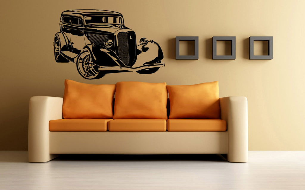 American Muscle Old Antique Racing Sport Cars Wall Window Sticker Decal Vinyl Silhouette Decor L1891