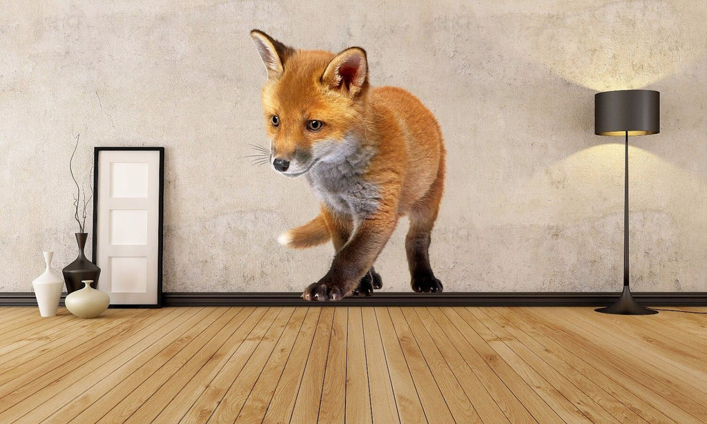 Fox Full Color Decal, Fox Full color sticker, Fox wall art, wall cn 107