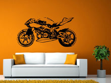 Load image into Gallery viewer, Sport Speed Bike Fast Motorcycle Racing Crotch Rocket Wall Window Sticker Decal Vinyl Silhouette Decor L1905