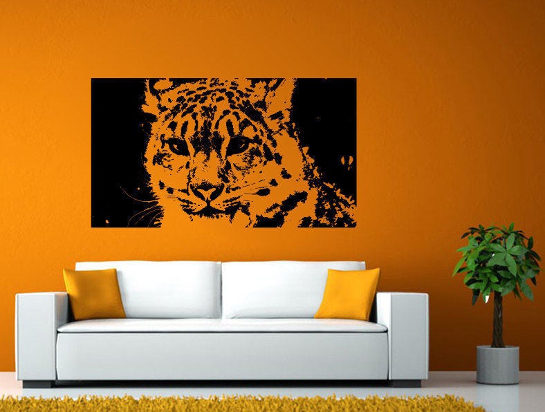 Mountain Lion Forest Woods Cat Wall or Window Sticker Decal Vinyl Fathead Mural Decor L2011