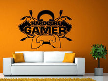 Load image into Gallery viewer, Video Game Controller Joystick Gamer Gaming We Love Gaming Let's Play Tv Wall or Window Sticker Decal Vinyl Fathead Mural Decor L2029